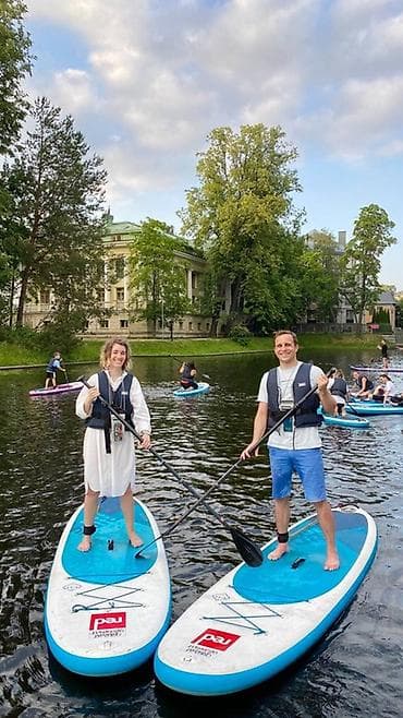Прокат сап-бордов (SUP) на спокойной воде. - Надувные SUP-доски