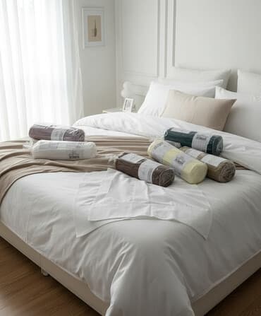 Постельное бельё 100% хлопок, простынь нарезинки наволочкой 100% at lalafo.kg Постельное бельё 100% хлопок, простынь нарезинки наволочкой 100%