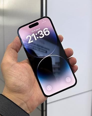 apple цена: IPhone 14 Pro, Б/у, 256 ГБ, Jet Black, Защитное стекло, Чехол, Коробка, В рассрочку, 89 % — 2
