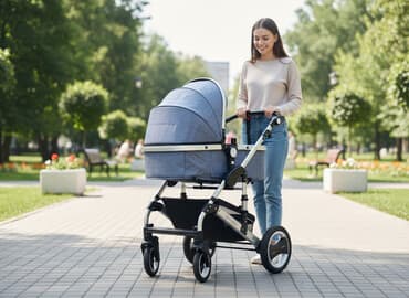 коляски в бишкеке дордой: Коляска, цвет - Голубой — 1