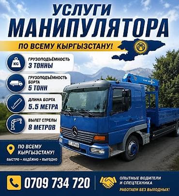 5: Стрела 8 м, 3 т, Борт 5000 кг — 1