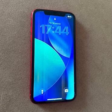 iphone dr: IPhone 11, Б/у, 128 ГБ, Красный, Защитное стекло, 72 % — 2