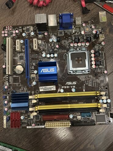 мини микрофон: Материнская плата, Б/у, Asus, LGA775, Micro-ATX, Для ПК — 1