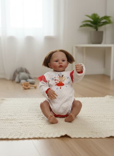 детский машина бишкек: Реалистичная кукла-реборн - Материал: мягкий винил/силикон (голова — 1