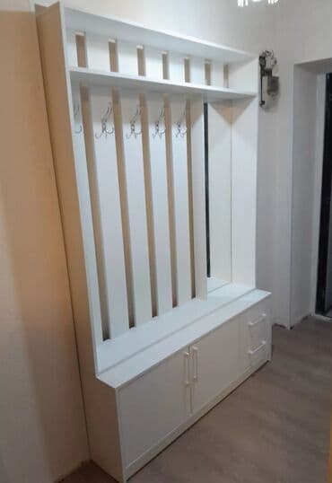 прихожку шкаф: Гарнитур для прихожей, Новый, Зеркало, Вешалка, Платная доставка, цвет - Белый — 5