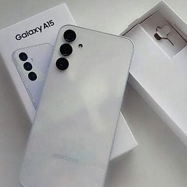 apple mac: Samsung Galaxy A15, белый цвет. В комплекте: смартфон, прозрачный — 1