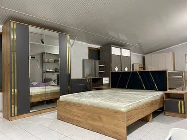 спальный гарнитур фото цена: Спальный гарнитур, Новый, Двуспальная кровать, Комод, Трюмо, Кыргызстан, В рассрочку, Самовывоз, Платная доставка, Бесплатная доставка — 1