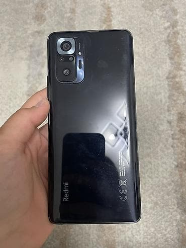 Redmi, Redmi Note 10 Pro, Б/у, 128 ГБ, цвет - Черный, 2 SIM