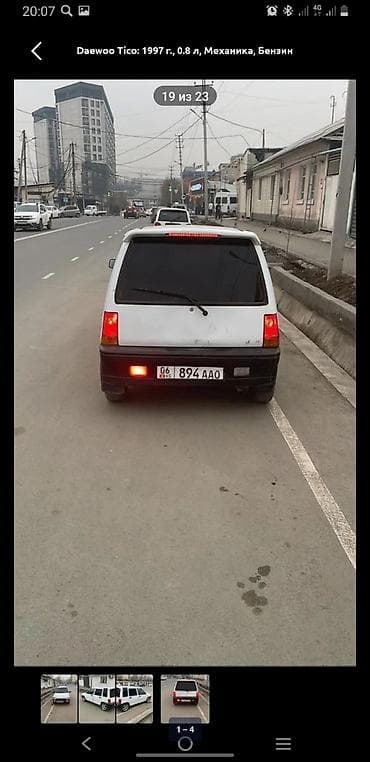 bbs 4 100: Daewoo Tico: 1997 г., 0.8 л, Механика, Бензин, Хэтчбэк — 2