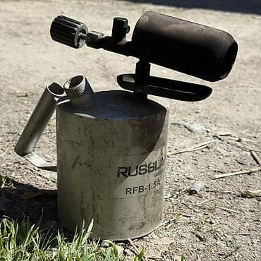 очок газовый: Бензиновая паяльная лампа RUSSLAND RFB-1.5A. - Тип: ручная паяльная — 1