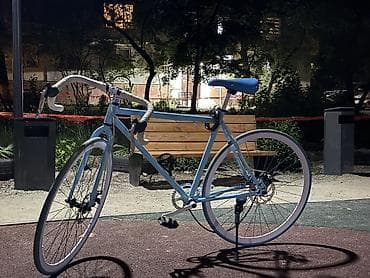 speedone frame: Шоссейный велосипед с рулём-бараном, окраска небесно‑голубая - Рама — 2