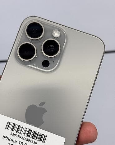 x2 pro: IPhone 15 Pro Max, Б/у, 256 ГБ, Natural Titanium, Защитное стекло, Чехол, В рассрочку, 92 % — 3