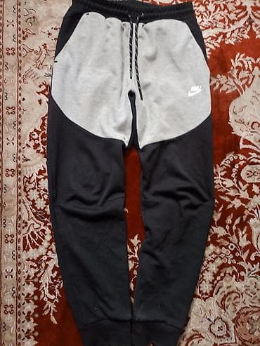 найк теч флис штаны: Мужской спортивный костюм, M, Nike, Новый, цвет - Черный, Платная доставка, Самовывоз — 1