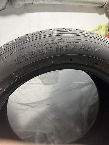 Шиналар: Шиналар 215 / 55 / R 17, Жай, Колдонулган, Комплект, Жеңил унаалар, Корея, Kumho — 4