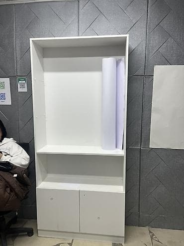 Полки, стеллажи: Офисный стеллаж, ЛДСП, цвет - Белый — 2