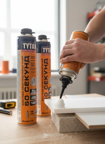 ибоксидная смола: Клей TYTAN PROFESSIONAL в аэрозольном баллоне предназначен для — 1