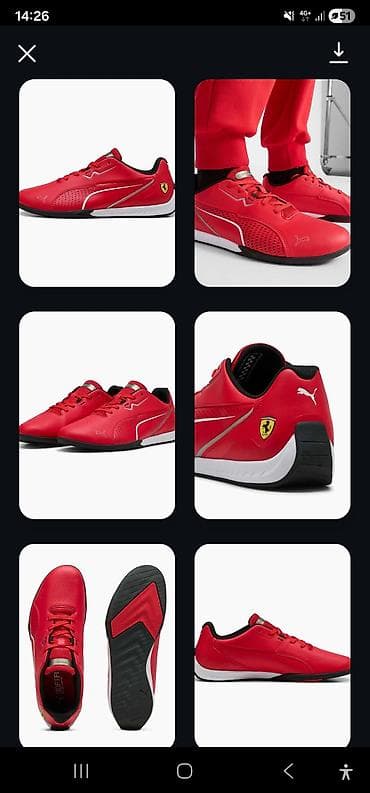 Мужские кроссовки, 46, Puma, Новый, цвет - Красный, Самовывоз, Бесплатная доставка