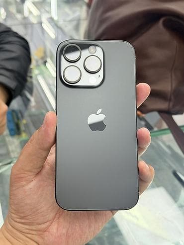 IPhone 16 Pro, Б/у, 1 ТБ, Black Titanium, Защитное стекло, Чехол, 89 %