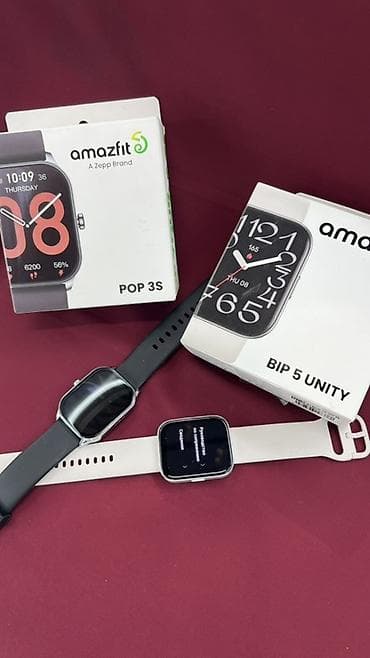 xiaomi band 8: Amazfit Pop 3S и Amazfit Bip 5 Unity — умные часы с прямоугольным — 1