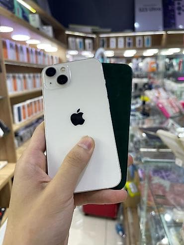 IPhone 13, Б/у, 128 ГБ, Белый, Защитное стекло, 100 % at lalafo.kg IPhone 13, Б/у, 128 ГБ, Белый, Защитное стекло, 100 %