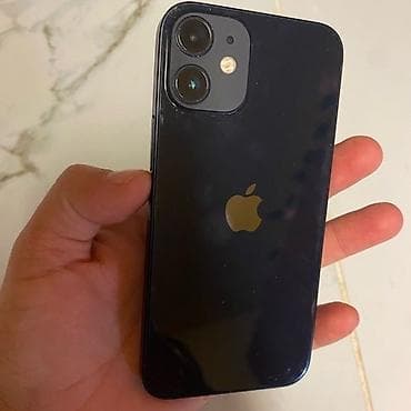 apple iphone 12 mini: IPhone 12 mini, Б/у, 64 ГБ, Black Titanium, Чехол, 100 % — 1
