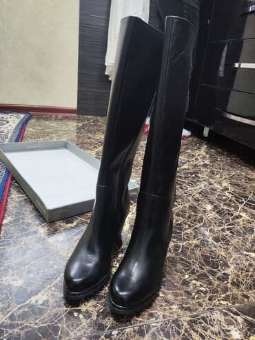 женская обувь больших размеров из германии: Сапоги, 40, Marco Tozzi, Новый, цвет - Черный, Самовывоз, Платная доставка, Бесплатная доставка — 15