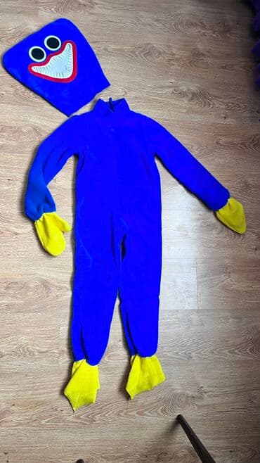 чебурашка из плюшевой пряжи: Костюм новогодний Хагги Вагги На возраст 6-7 лет Одевали один раз, в — 2