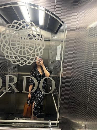 pull beer: Повседневное платье, Италия, Лето, Длинная модель, Вискоза, На запах, S — 4