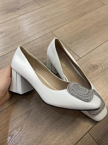 Айымдардын бут кийими: Туфли Белые Нежные Подойдут для торжеств и повседневных выходов — 2