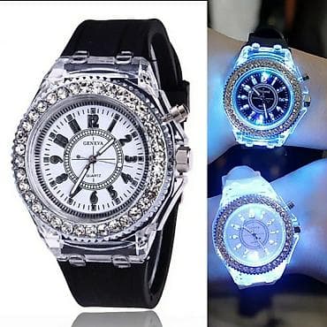 женские смарт часы: Светящиеся женские часы. Подарок на праздники. Силиконовый ремешок — 1