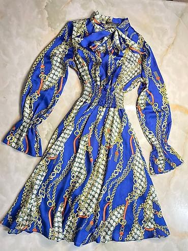 вещи из кореи: Повседневное платье, Корея, Лето, Длинная модель, S — 1