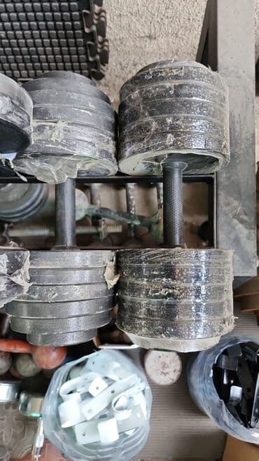 бу гантели бишкек: Гантели 28+28 кг Разборные Производство — 1