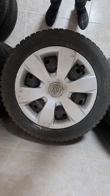 купить зимние шины на матиз: Колеса в сборе 215 / 55 / R 16, Зимняя шипованная, Б/у, Комплект, Легковые, Железные, отверстий - 5 — 2