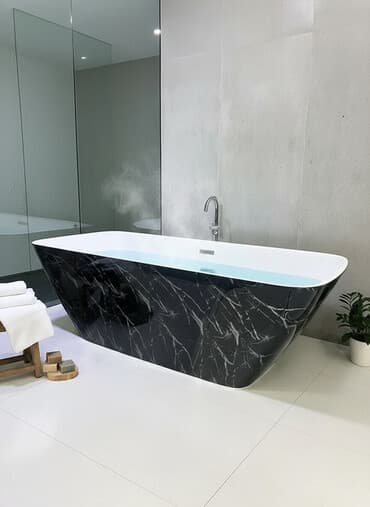 размер гибкого мрамора: Ванна, Овальная, Материал: Акрил, Размер: 170 x 75 см — 1
