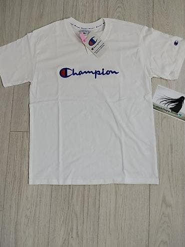 Мужская футболка, Все размеры, Champion, Новый, цвет - Белый