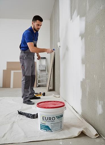 Грунтовка Euro Professional Stenotek в белом ведре с красной крышкой