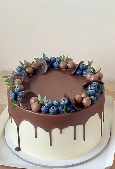 Фрукты: Именные торты на день рождения с декоративными топперами - Оформление — 8