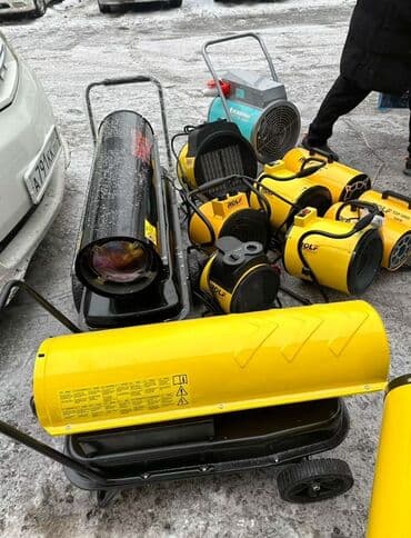 пушка жылыткыч: Жылуулук пушкасы Дизель, 2000 Вт ашык, Температураны жөндөө — 5