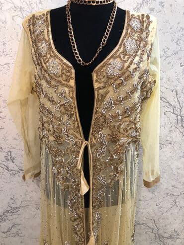 прокат карнавальных костюмов в бишкеке бишкек: Вечернее платье, Длинная модель, С рукавами, Стразы, XS, S, M — 5