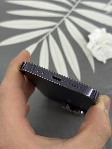 nothing phone 2 цена бишкек: IPhone 14 Pro, Колдонулган, Deep Purple, Заряддоочу түзүлүш, Коргоочу айнек, Каптама, 85 % — 5