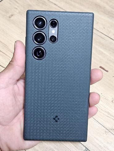 Уюлдук телефондор жана аксессуарлар: Samsung Galaxy S24 Ultra, Колдонулган, 512 ГБ, түсү - Кара, 1 SIM, eSIM — 5