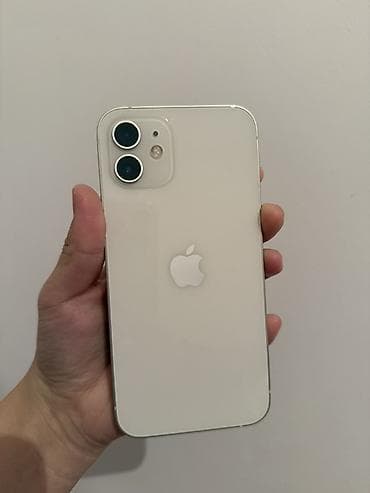 купить бу айфон: IPhone 12, Б/у, 128 ГБ, Белый, Защитное стекло, Чехол, Кабель, 77 % — 1