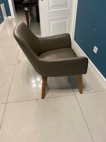 кресла винтаж: Кожаные стулья табуретки — 1