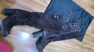 фирменный сапоги: Сапоги, 36, Basconi, Б/у, цвет - Коричневый, Бесплатная доставка — 5