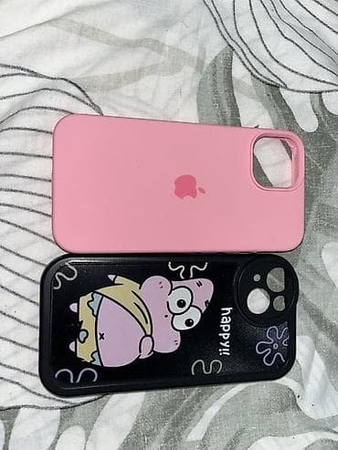 коробка айфон: Два чехла для iPhone: 1) Розовый силиконовый чехол с логотипом Apple — 2