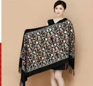 оренбургские платки: Цвет - Черный — 7