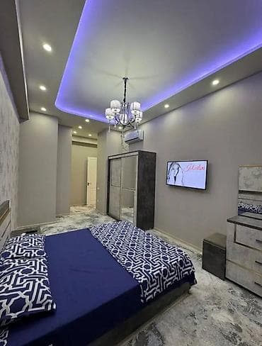 балыкчы суточная квартира: 3 комнаты, Душевая кабина, Постельное белье, Кондиционер — 7