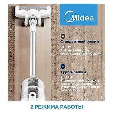 продаю пылесосы: Вертикальный пылесос Midea VSS-24Q - Беспроводная уборка до 40 минут — 2