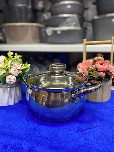 набор нержавеющих кастрюль: Набор кастрюль из нержавеющей стали BSOECH, 8 предметов Продаётся — 4