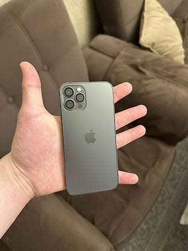 ipad mini 6: IPhone 12 Pro, Б/у, 128 ГБ, Графит, Зарядное устройство, Защитное стекло, Чехол, 100 % — 1